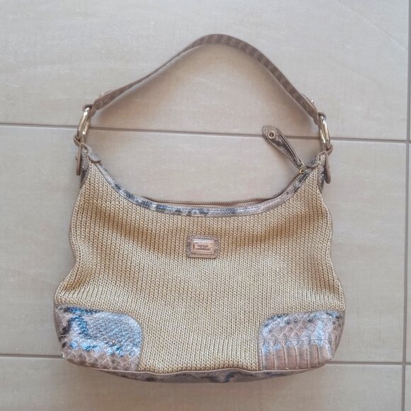 THE SAK ANIMAL PRINT WITH GOLD THREAD HOBO BAG - Picture 1 of 13